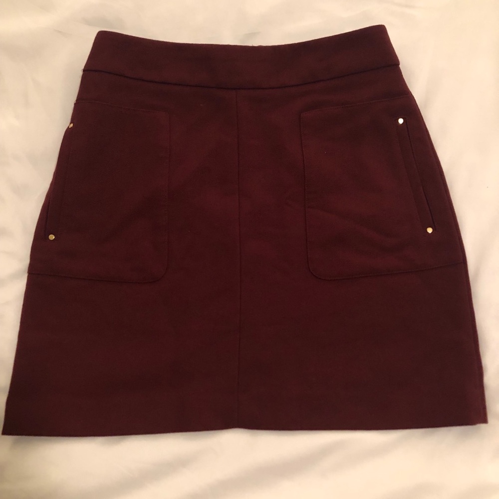 H&M Maroon Mini Skirt